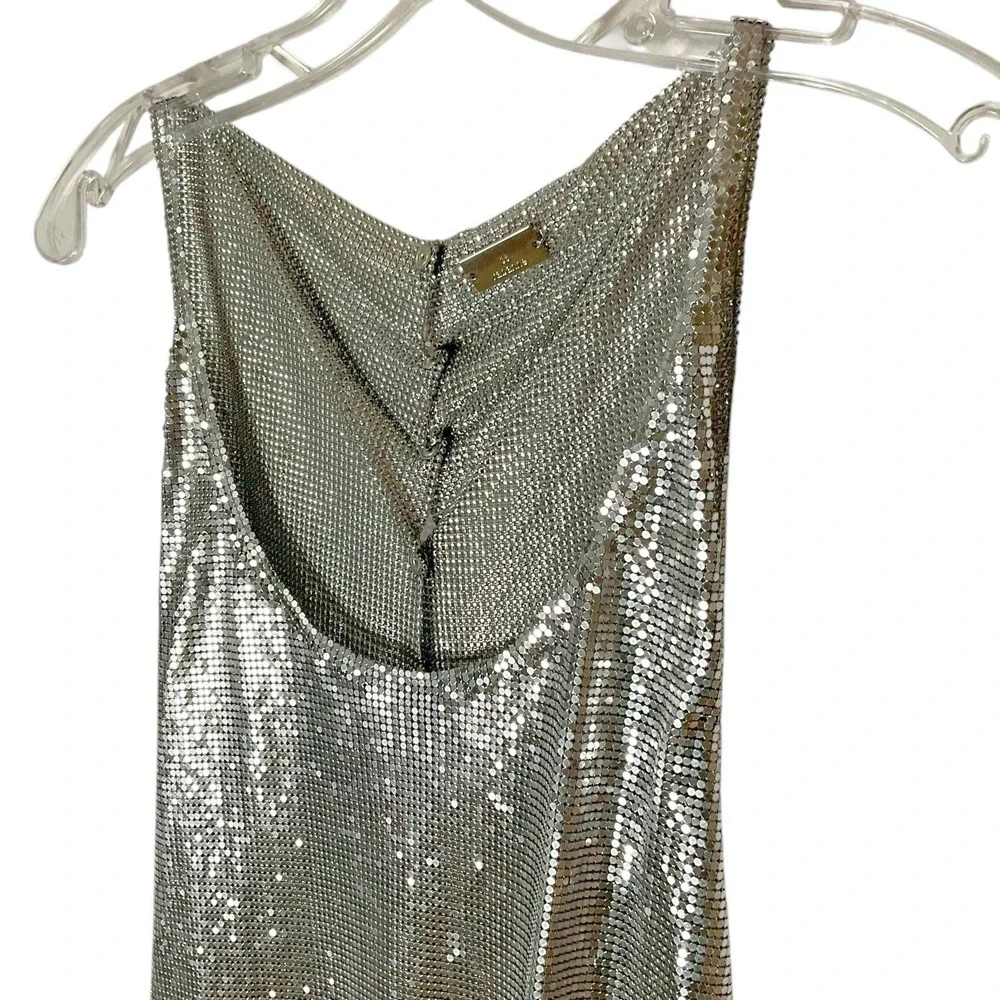 Paco Rabanne Chain Metal Mesh Mini Dress - Picture 4 of 11